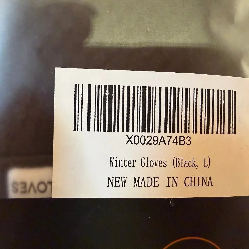 NWT ViGrace Black Winter Touchscreen Gloves Large